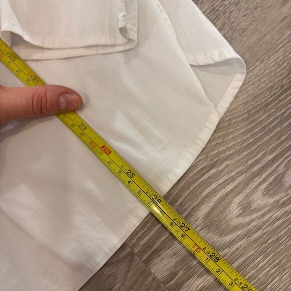 Dalia Womens Long Sleeve Blouse Layered Look Size Large  Grey White sz S - Picture 7 of 9